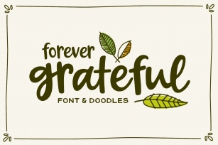 Forever Grateful  Doodles Font Download