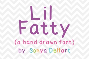 Lil Fatty a Hand Drawn Font Download