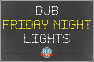 DJB Friday Night Lights Font Download