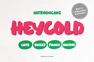 HEYCOLD CUTE FONT Font Download