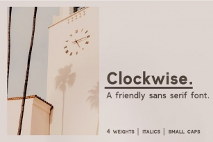 Sale! Clockwise sans serif font Font Download