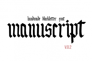 Handmade blackletter font Font Download