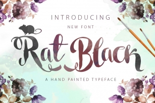 Rat Black Painted Typeface Font Download