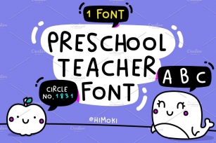 Circle.Preschool.Teacher.kids.font Font Download