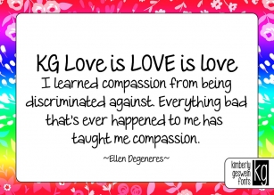 KG Love is LOVE is love Font Download
