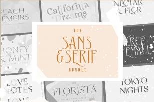 The Sans  Serif Bundle Font Download