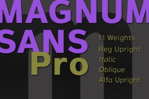 Magnum Sans Pro Font Download