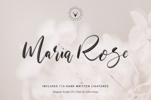 Maria Rose Elegant Script SVG Font Download