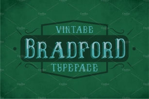 Bradford Vintage Label Typeface Font Download