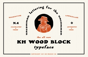 KH WOOD BLOCK Font Download