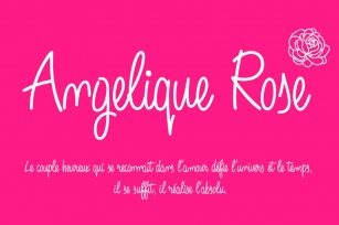 Angelique Rose -font- Font Download