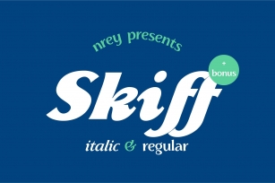 Skiff italic  regular Font Download