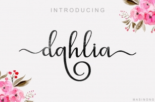 dahlia script Font Download