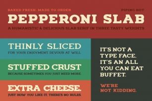 Pepperoni Slab Font Download