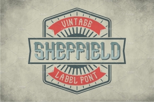Sheffield Vintage Label Typeface Font Download