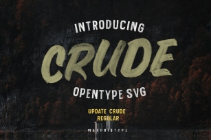 Crude OpenTypeSvg  UPDATE Font Download
