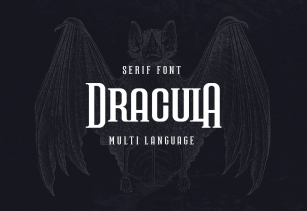 'DRACULA' Multi Language Serif Font Download