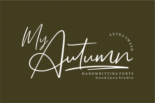 My Autumn Signature Font Download