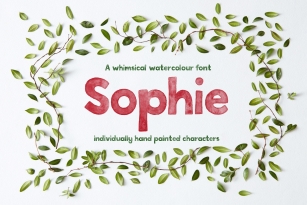 Sophie Watercolour Display Font Download