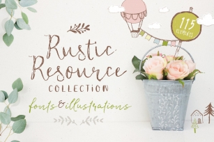 Rustic Resource Collection volume 1 Font Download