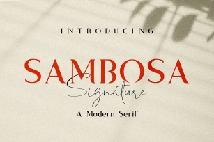 Sambosa with Signature Font Download