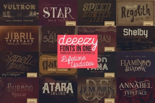 Deeezy ALL in ONE pack Font Download