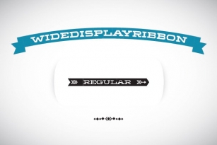 WideDisplayRibbon Regular Font Download
