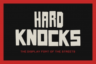 HARD KNOCKS — A Streets Display Font Download