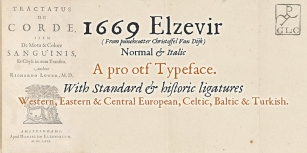 1669 Elzevir OTF (PRO) Font Download