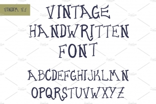 Vintage handwritten font Font Download