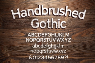 Handbrushed Gothic Font Download