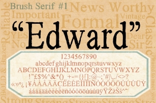 Brush Serif Font Download