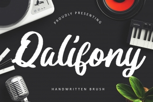 Qalifony Handwritten Brush Font Download