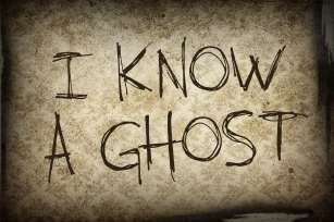 I KNOW A GHOST Font Download