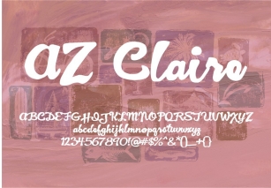 AZ Claire Font Download