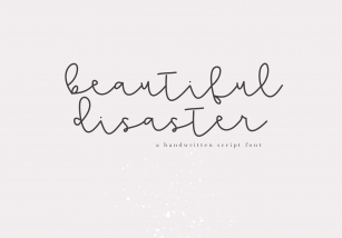 Beautiful Disaster Font Download