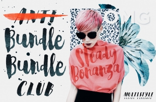 Steady Bonanza Multistyle Font Download