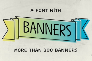 Banner A Font Download