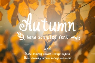 Autumn set Font Download