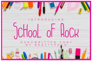 School Of Rock Font Download