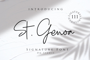 St Genoa Font Download