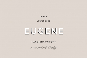 Eugene: Tough  Tender San Serif Font Download