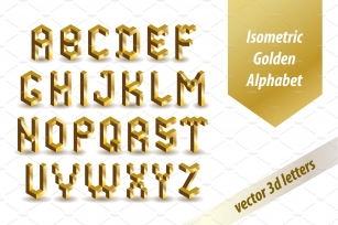 Isometric Golden Font Download