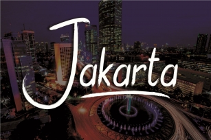 Jakarta Brush Font Download