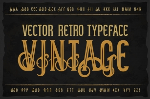 Vintage OTF label font. Font Download