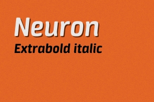 Neuron extrabold italic Font Download