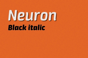 Neuron black italic Font Download
