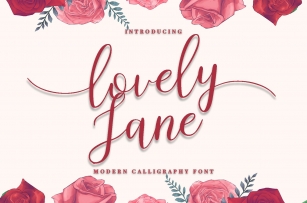 lovely Jane||Modern calligraphy font Font Download