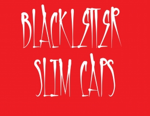 BLACKLETTER SLIM CAPS Font Download