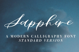 Sapphire Script Standard Version Font Download